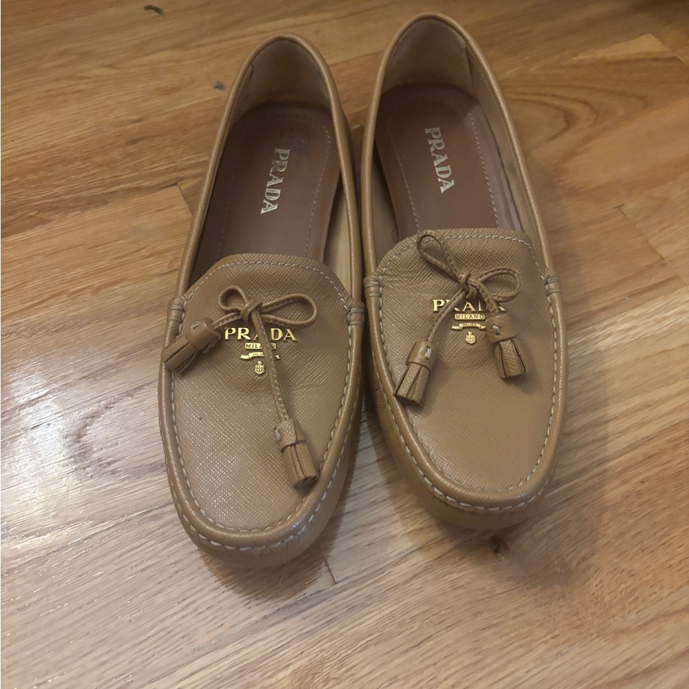 Prada Women’s Brown Leather Loafers
